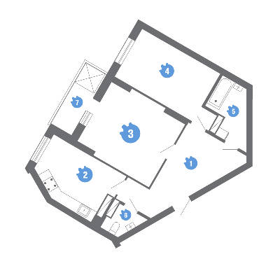 2-кімнатна 67.67 м² в ЖК Family & Friends від 29 000 грн/м², Київ