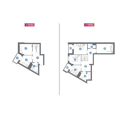 Дворівнева 117.49 м² в ЖК Family & Friends від 24 000 грн/м², Київ