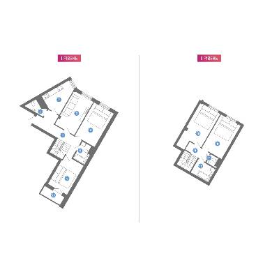 Дворівнева 118.91 м² в ЖК Family & Friends від 19 900 грн/м², Київ