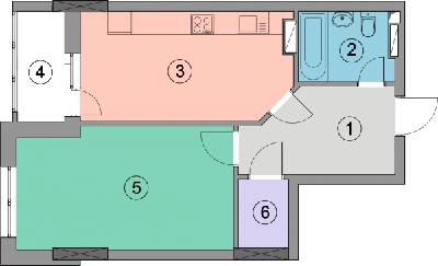 1-кімнатна 48.5 м² в ЖК Geneva від 31 307 грн/м², Київ