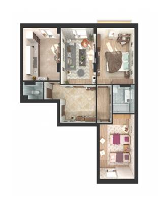 3-кімнатна 80 м² в ЖК Green Side від 16 500 грн/м², м. Ірпінь