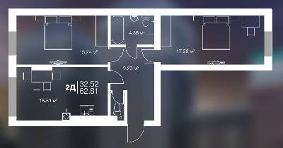 2-кімнатна 62.81 м² в ЖК Irpin City від забудовника, м. Ірпінь
