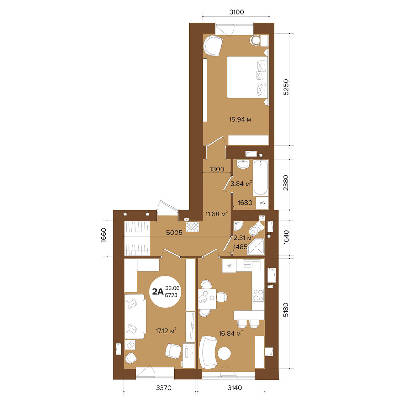 2-кімнатна 67.73 м² в ЖК Фаворит Premium від 21 000 грн/м², м. Ірпінь