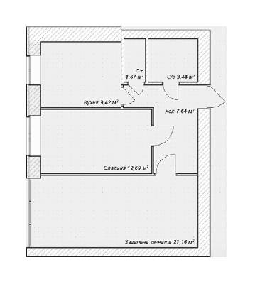 2-комнатная 56.02 м² в ЖК Синергия 3 от 15 200 грн/м², г. Ирпень