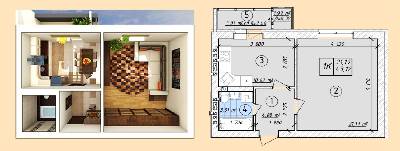 1-кімнатна 43.12 м² в ЖК Власна квартира від 32 500 грн/м², Київ