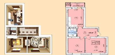 2-кімнатна 65.94 м² в ЖК Власна квартира від 32 000 грн/м², Київ