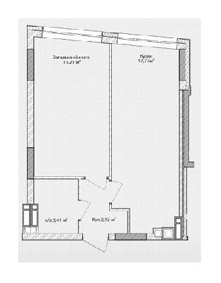 1-комнатная 39.31 м² в ЖК Синергия 3+ от 11 900 грн/м², г. Ирпень