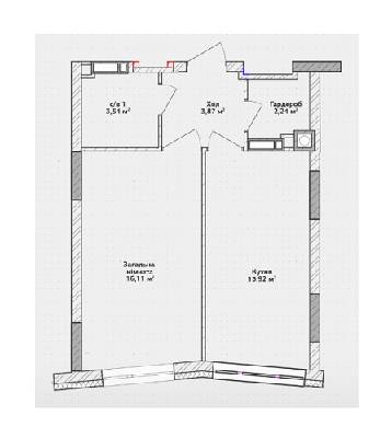 1-комнатная 39.68 м² в ЖК Синергия 3+ от 13 478 грн/м², г. Ирпень