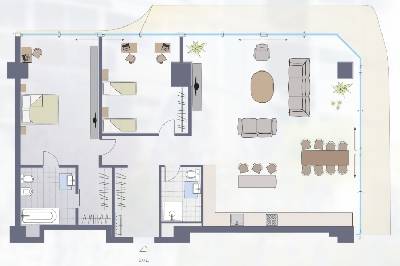 2-кімнатна 158.27 м² в ЖК Signature від 85 300 грн/м², Київ