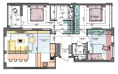 3-кімнатна 84.85 м² в ЖК Файна Таун від 38 400 грн/м², Київ