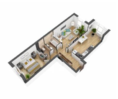 2-кімнатна 56.37 м² в ЖК City Park від 14 100 грн/м², м. Ірпінь