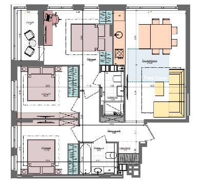 3-кімнатна 78.6 м² в ЖК Файна Таун від 38 400 грн/м², Київ