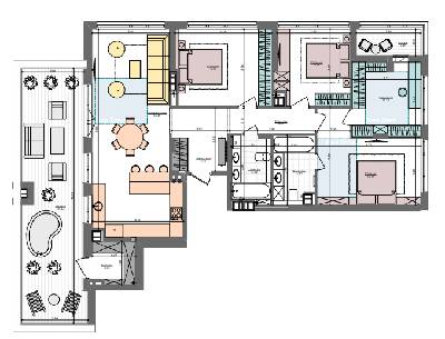 3-кімнатна 126.9 м² в ЖК Файна Таун від 31 200 грн/м², Київ