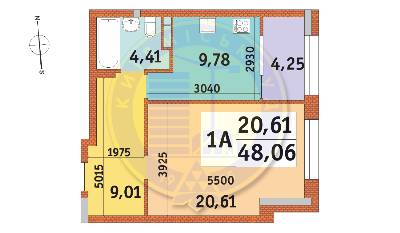 1-кімнатна 48.06 м² в ЖК Mirax від 27 783 грн/м², Київ