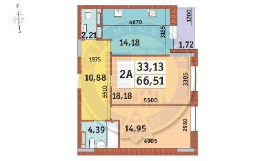 2-кімнатна 66.51 м² в ЖК Mirax від 28 603 грн/м², Київ