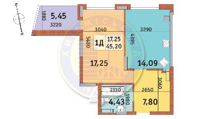 1-кімнатна 45.2 м² в ЖК Італійський квартал від 22 650 грн/м², Київ