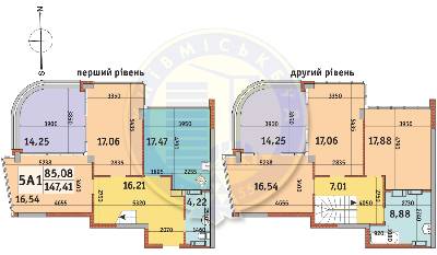 Дворівнева 147.41 м² в ЖК Абрикосовий від 25 551 грн/м², Київ
