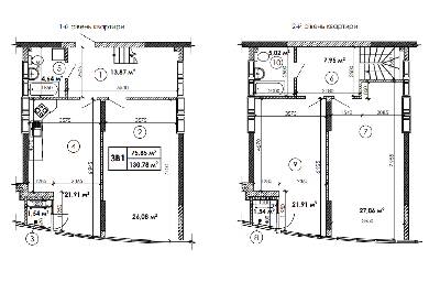 Дворівнева 130.78 м² в ЖК Каховська від 22 100 грн/м², Київ