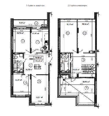 Дворівнева 143.63 м² в ЖК Каховська від 22 100 грн/м², Київ