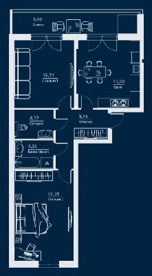 Двухкомнатные в ЖК Einstein Concept House