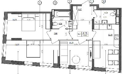 3-кімнатна 78.02 м² в ЖК Svitlo Park від 25 568 грн/м², Київ