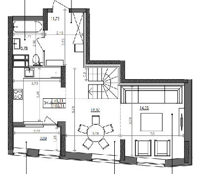 3-кімнатна 102.11 м² в ЖК Svitlo Park від 18 673 грн/м², Київ