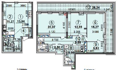 4-кімнатна 121.57 м² в ЖК Seven від 22 500 грн/м², Київ