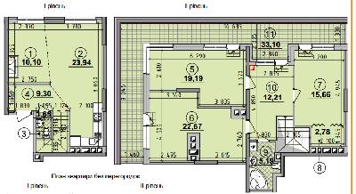 4-кімнатна 132.62 м² в ЖК Seven від 28 500 грн/м², Київ