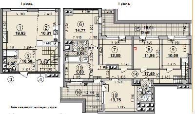 Дворівнева 153.86 м² в ЖК Seven від 28 500 грн/м², Київ