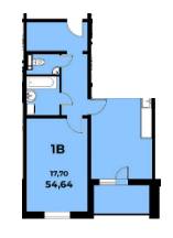 1-кімнатна 54.64 м² в ЖК Navigator від 17 500 грн/м², Київ