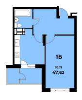 1-кімнатна 47.62 м² в ЖК Navigator від 16 500 грн/м², Київ