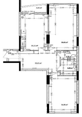 2-кімнатна 95.25 м² в ЖК 4 сезони від 25 000 грн/м², Київ