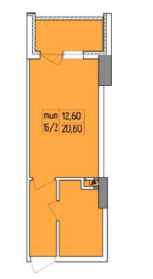Студия 20.8 м² в ЖК Совские пруды от 15 200 грн/м², Киев