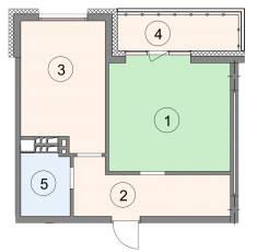 1-кімнатна 48.4 м² в ЖК Crystal Park від 45 300 грн/м², Київ