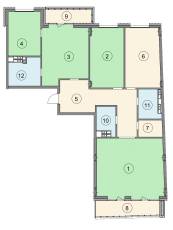 4-кімнатна 161 м² в ЖК Crystal Park від 54 200 грн/м², Київ