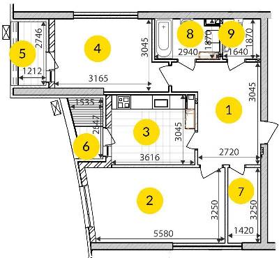 2-кімнатна 69.93 м² в ЖК ObolonSky від забудовника, Київ
