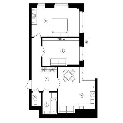 2-кімнатна 64.3 м² в ЖК One House від 28 500 грн/м², м. Вишневе