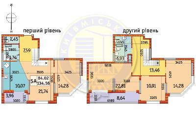 Двухуровневая 134.56 м² в ЖК Радужный от 19 250 грн/м², Киев