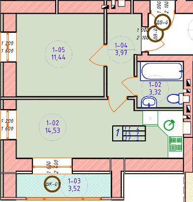 1-кімнатна 37.5 м² в ЖК Ваш Добробут від 11 000 грн/м², м. Ірпінь