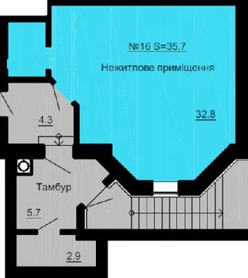 Помещение свободного назначения 35.7 м² в ЖК София Клубный от застройщика, с. Софиевская Борщаговка