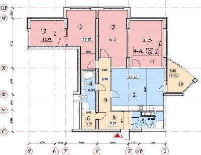 4-кімнатна 134.53 м² в ЖК Покровський посад від 39 350 грн/м², Київ