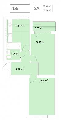 2-кімнатна 57.6 м² в ЖК Гранд Віллас від 9 200 грн/м², смт Ворзель