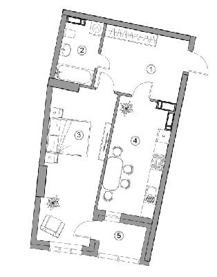 1-кімнатна 53.84 м² в ЖК Aria від 59 000 грн/м², Київ