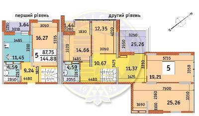 Двухуровневая 144.88 м² в ЖК Медовый от 18 900 грн/м², Киев