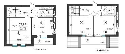 Двухуровневая 102.79 м² в ЖК Сырецкий парк от 40 750 грн/м², Киев