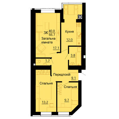 3-комнатная 66.7 м² в ЖК Львовский маеток от 16 200 грн/м², с. Софиевская Борщаговка