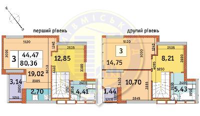3-комнатная 80.36 м² в ЖК Медовый от 22 008 грн/м², Киев