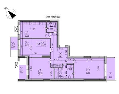 3-кімнатна 101.38 м² в ЖК Борисо-Глібський від 17 150 грн/м², м. Вишгород