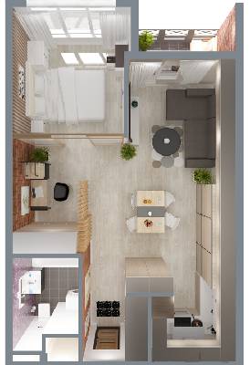 1-кімнатна 47 м² в ЖК А12 на Симоненка від 19 500 грн/м², м. Бровари