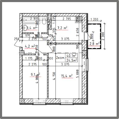 2-кімнатна 40.1 м² в КБ Ширма Club від 38 950 грн/м², Київ